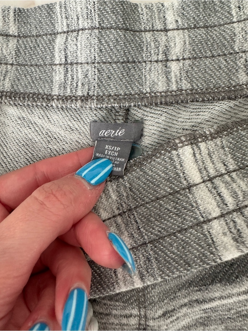 Aerie Gray Striped Women’s Lounge Shorts Size XS - Picture 2 of 3